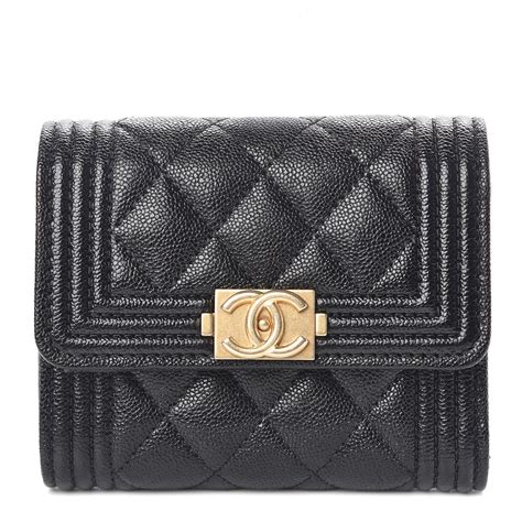 chanel boy wallet small|More.